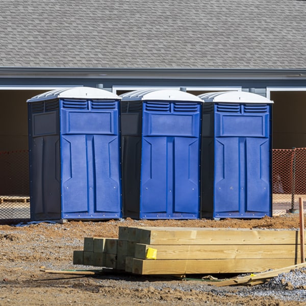 are there any restrictions on where i can place the portable restrooms during my rental period in Fort Coffee